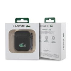 Lacoste Pouzdro Liquid Silicone Croc Logo pro AirPods 1-2 černé