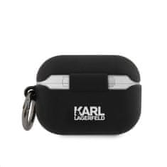 Karl Lagerfeld  Rue St Guillaume Silikonové Pouzdro pro Airpods Pro Black