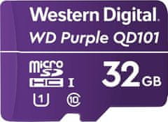 WD PURPLE 32GB MicroSDHC QD101 / WDD032G1P0CC / CL10 / U1 /