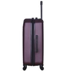Cestovní kufr TUCCI T-0115/3-L ABS - vínová - II. jakost