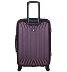 Cestovní kufr TUCCI T-0115/3-L ABS - vínová - II. jakost