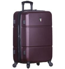 Cestovní kufr TUCCI T-0117/3-L ABS - vínová - II. jakost