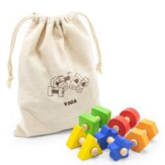 LEBULA Hračka VIGA Nuts and Bolts Match and Twist Activity Toy