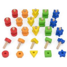 LEBULA Hračka VIGA Nuts and Bolts Match and Twist Activity Toy