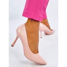 Dámské lakované jehlové boty Pink velikost 41