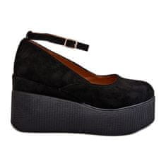 Dámské espadrilky s podpatky Black velikost 41