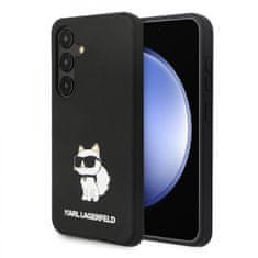 Karl Lagerfeld  Liquid Silicone Choupette NFT Zadní Kryt pro Samsung Galaxy S24 Black