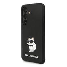 Karl Lagerfeld  Liquid Silicone Choupette NFT Zadní Kryt pro Samsung Galaxy S24 Black