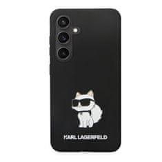 Karl Lagerfeld  Liquid Silicone Choupette NFT Zadní Kryt pro Samsung Galaxy S24 Black