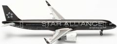 Herpa Airbus A321-271NX, Air New Zealand "Star Alliance (black)", Nový Zéland, 1/500