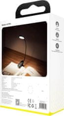 Noname Baseus Home Comfort Reading Mini Clip Lamp + charing cable, 400 mAh, 4000K, 3W Dark Gray (DGRAD-0G)