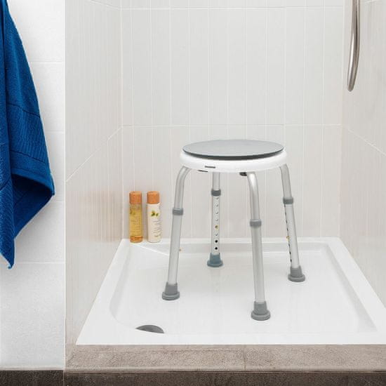 InnovaGoods Rotating and Adjustable Bathroom Stool Roshawer InnovaGoods