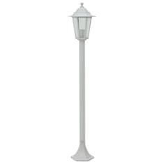 Vidaxl Zahradní sloupové lampy 6 ks E27 110 cm hliníkové bílé