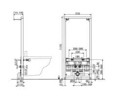 Ravak Instalační modul pro bidet/1200