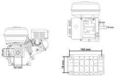 MAR-POL Motor 7HP/19 mm k čerpadlu nebo centrále MAR-POL