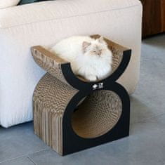 EBI D&D I LOVE HAPPY CATS FAYE Hřiště + škrábadlo z kartonu pro kočky 40x30x46,6cm