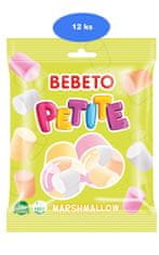 Bebeto  pěnové želé marshmallow Petite 60g (závěs 12 ks)