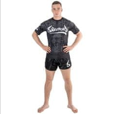 Fairtex 8 WEAPONS Funkční triko Hanuman Yant - černo/šedé