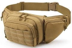 Camerazar Vojenské pouzdro Tactical, odolný polyester 600D, rozměry 20x15x9 cm, pásek 60-120 cm