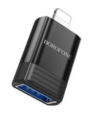 Borofone Adaptér BV18 Lightning - USB-A černý 107621