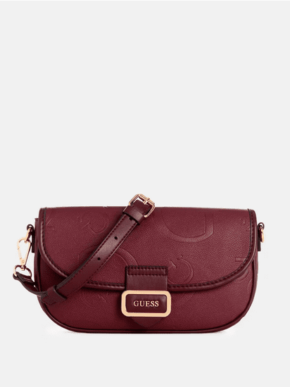 Guess Dámská kabelka, crossbody Dorchester vínová