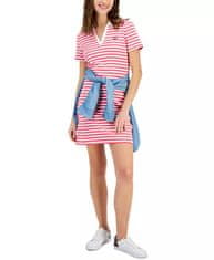 Tommy Hilfiger Dámské šaty Striped Polo růžové XS