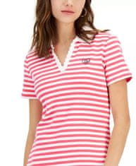 Tommy Hilfiger Dámské šaty Striped Polo růžové XXL
