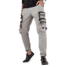 Dstreet Pánské bojové kalhoty JEFF šedé ux4159 XL