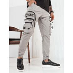 Dstreet Pánské bojové kalhoty JEFF šedé ux4159 XL