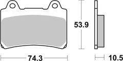 SBS Brzdové destičky 592LS