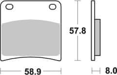 SBS Brzdové destičky 620HF