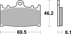 SBS Brzdové destičky 631RS