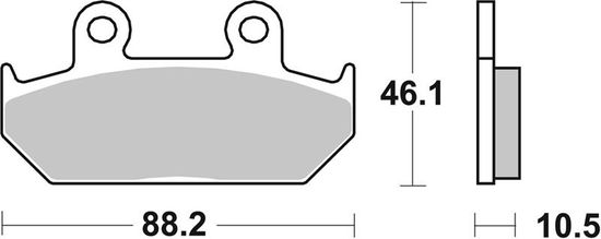 SBS Brzdové destičky 647HF