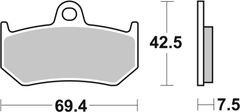 SBS Brzdové destičky 763LS