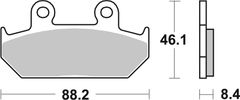 SBS Brzdové destičky 600HF