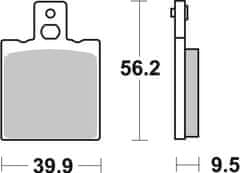 SBS Brzdové destičky 646HF