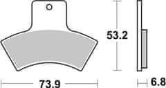 SBS Brzdové destičky 755ATS