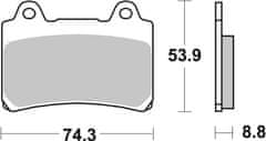 SBS Brzdové destičky 613HF