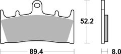 SBS Brzdové destičky 686DC