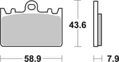 SBS Brzdové destičky 666HS