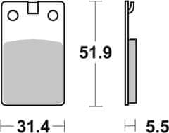 SBS Brzdové destičky 595HF