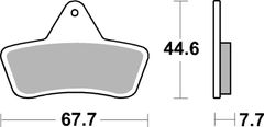 SBS Brzdové destičky 758ATS