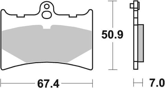 SBS Brzdové destičky 601HF