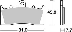 SBS Brzdové destičky 743HS