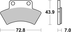 SBS Brzdové destičky 717ATS