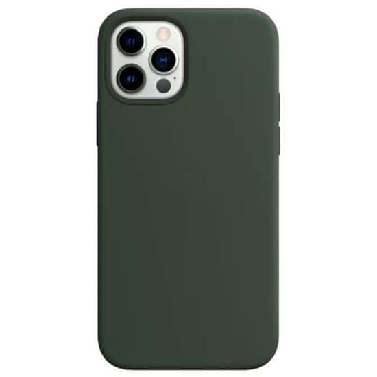 OEM Kryt iPhone 12 mini Siliconový tmavě zelený