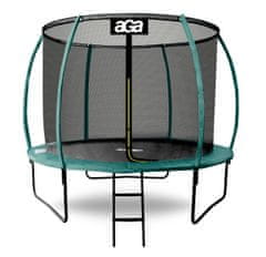 Aga SPORT EXCLUSIVE Trampolína 250 cm Tmavě zelená + ochranná síť + žebřík