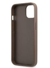 Guess  PU 4G Stripe Zadní Kryt pro iPhone 13 Brown