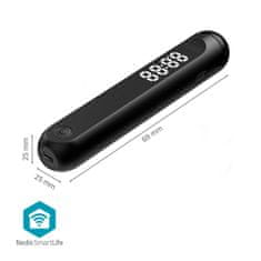 Nedis SmartLife Venkovní Sport | Švihadlo | Bluetooth | Dual Hall sensor | LED Displej | PVC | 3.00 m | Bezdrátové koule / Taška se stahovací šňůrkou | Černá