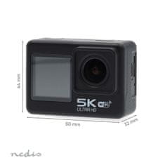 Nedis ACAM71BK akční kamera Ultra HD 5K při 30 fps, 16 Mpixel, vodotěsná 30 m, Wi-Fi